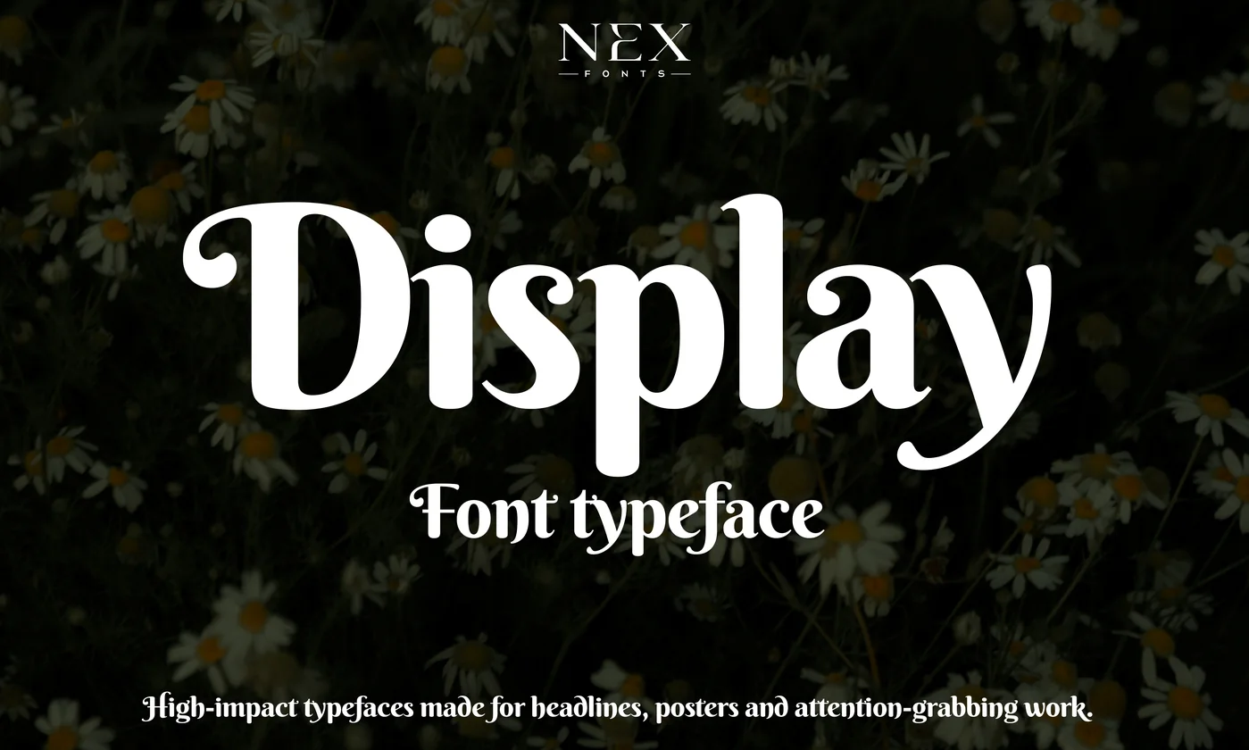Display font category preview