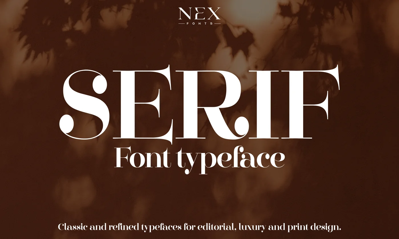 Serif font category preview